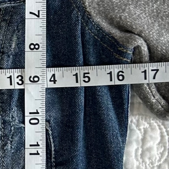 Free People Jacket - Denim with knit sleeves/hood - XS - Picture 5 of 17